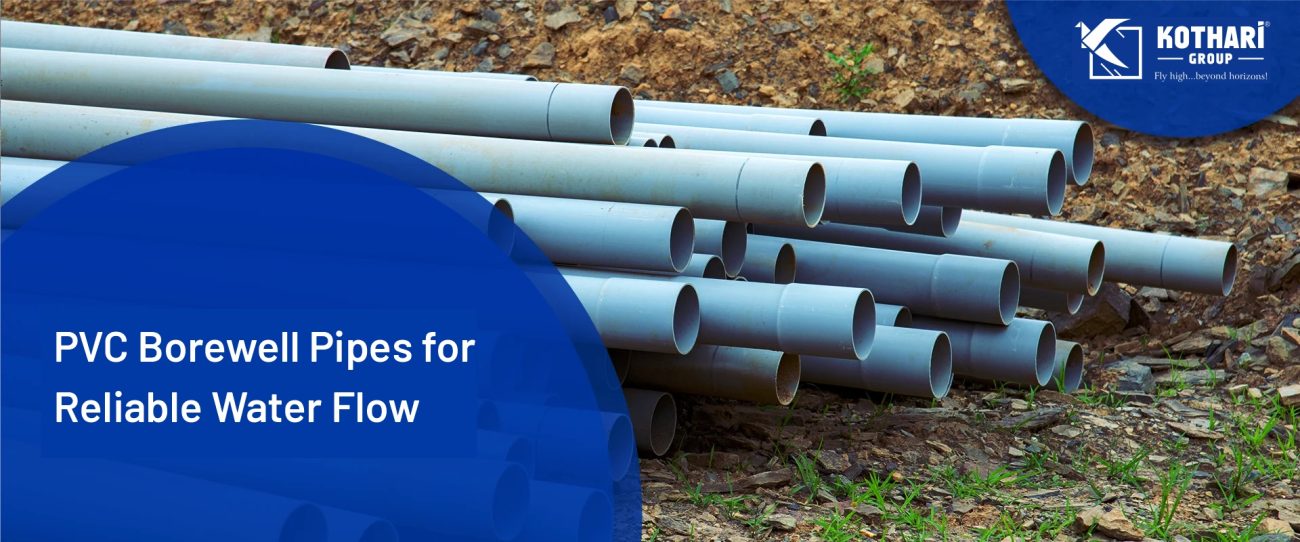 Durable PVC pipes for borewell systems ensuring reliable water flow