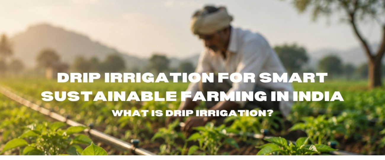 Drip irrigation for smart farming in india